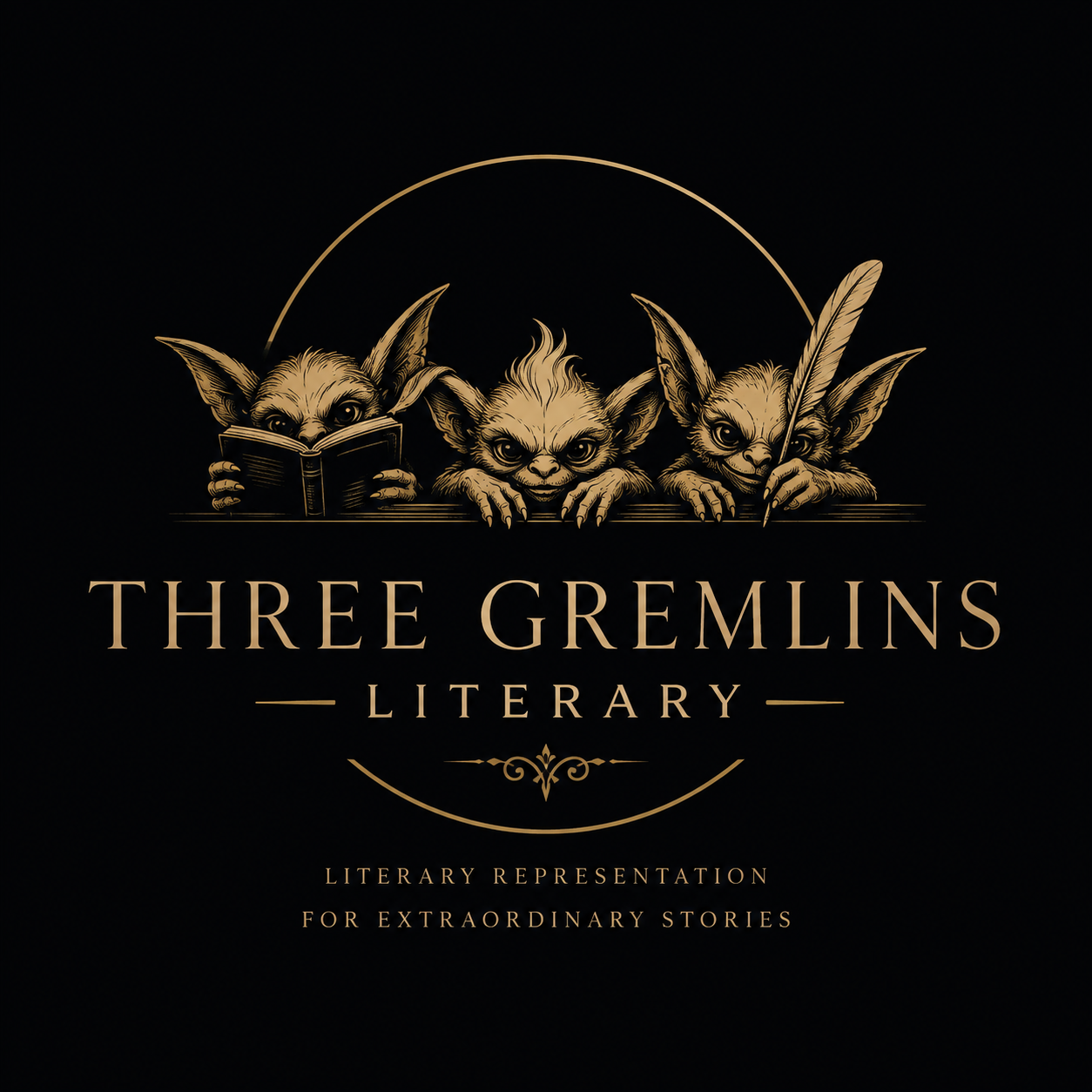Three Gremlins Literary logo